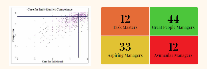 4 types of managers with graph