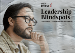 Leadership Blindspots leaders don’t know what they don't know